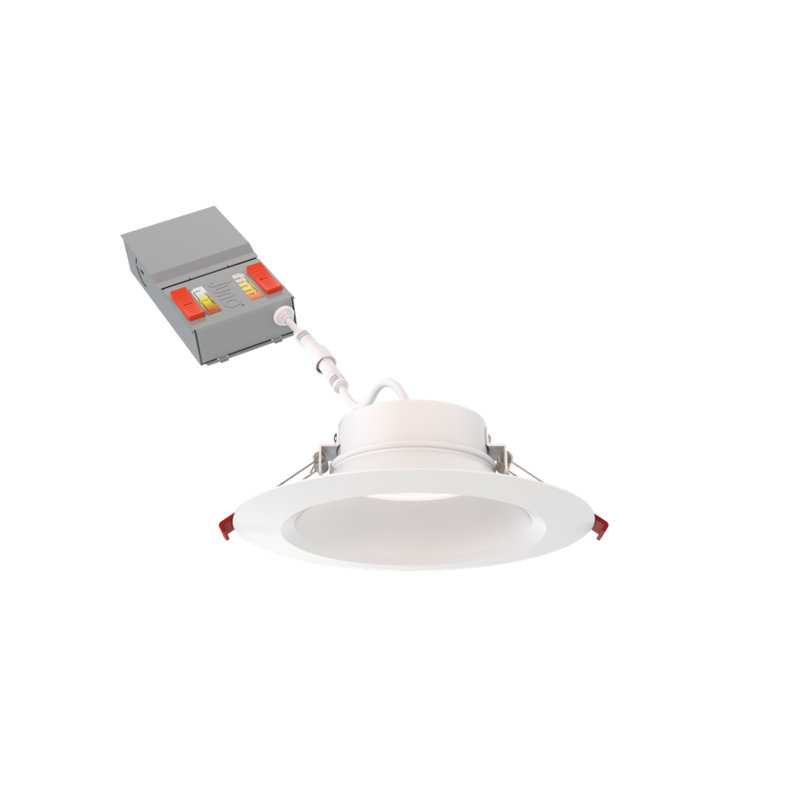 6'' Selectable Color Temperature 13 Watt Dimmable Air-Tight IC Rated LED Canless Recessed Lighting Kit