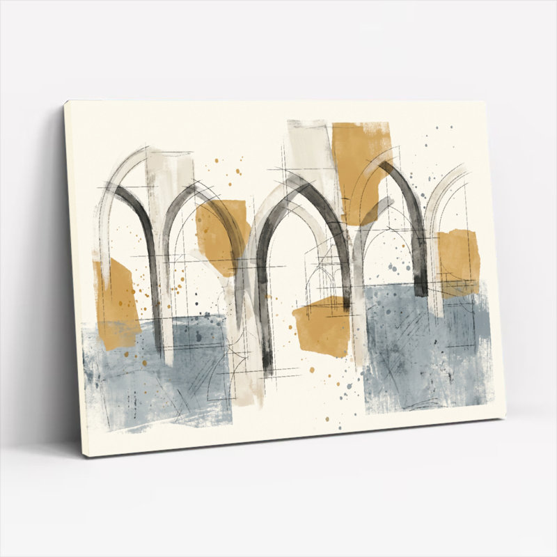 «Abstract Arch», reproduction d'art sur toile, ensemble de 1, Wrapped Canvas, 24"H x 36"W