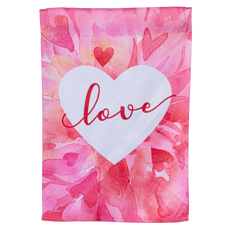 Drapeau de jardin Petal Heart