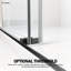 Porte de douche coulissante double sans cadre CatalystFP 44'-49'' L x 76'' H, noir mat, verre clair 3/8".-112003524-132934452