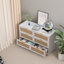 Armoire de rangement en rotin à 6 tiroirs, pour chambre à coucher et salon