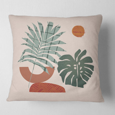 Housse de coussin carrée lune et soleil