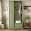 Élégant portemanteau avec banc rabattable, armoire à chaussures réglable et crochets de suspension, vert-1357728131
