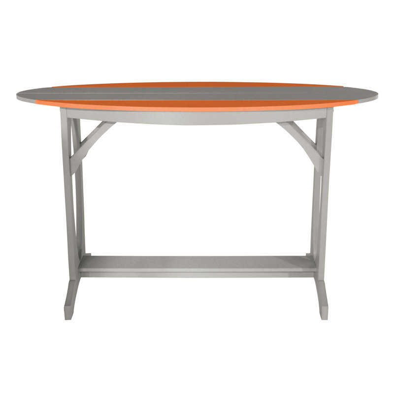 Table à hauteur de bar Shoreline, Orange agrume / gris anse