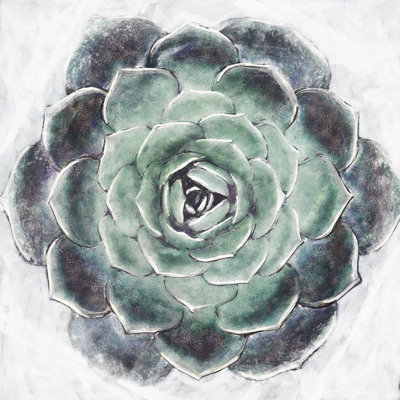 Succulent Paint 3 - Wrapped Canvas Painting