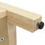 Buffet avec finition en placage de frêne, 3 tablettes adaptables, conception à ouverture par pression, placage en bois naturel utilitaire de salle à manger, 3 tablettes, aucune ouverture par pression, organisent la vie