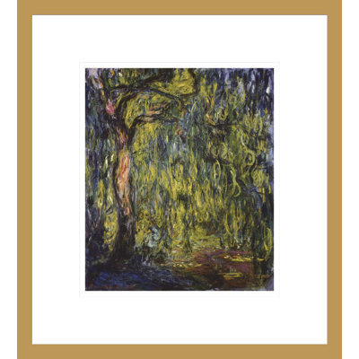 «Weeping Willow» par Claude Monet, impression giclée sur cadre