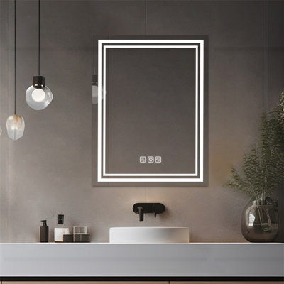 Miroir lumineux pour salle de bain à DEL