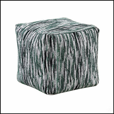 Repose-pieds pouf en tissu multicolore moderne pour siège et décoration polyvalents