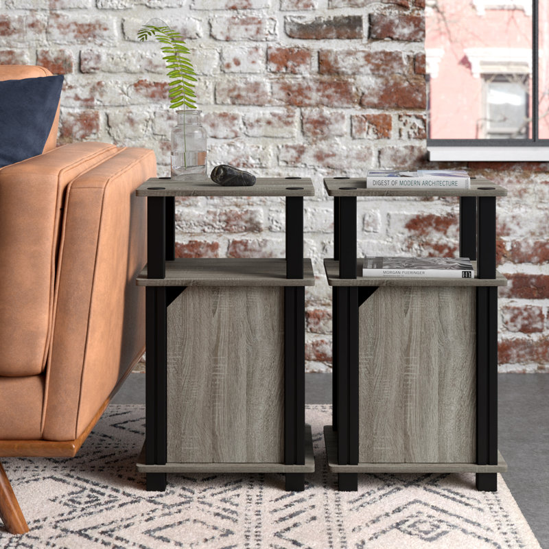 Margarida End Table Set, French Oak, 2
