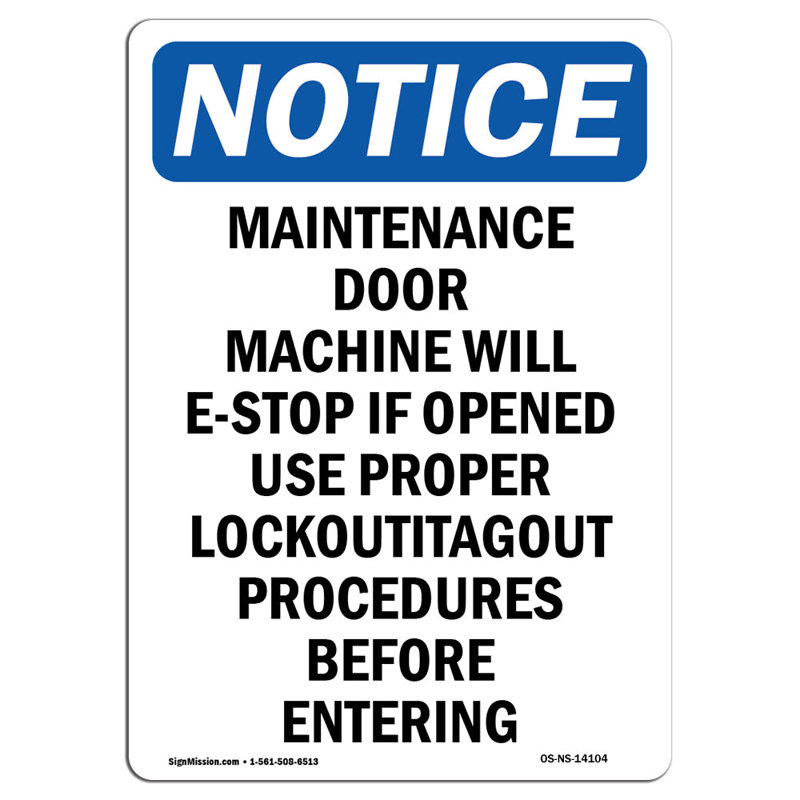 Machine d'entretien de porte signée
