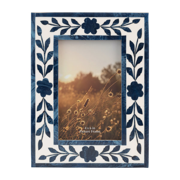 Thankful White Distressed Beaded 4X6 Photo Frame - Evelie Blu Boutique