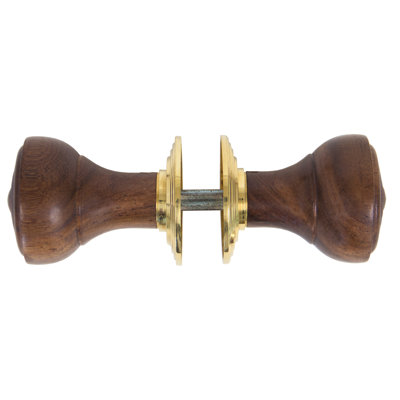 Rosewood Ringed Mortice/Rim Knob Set