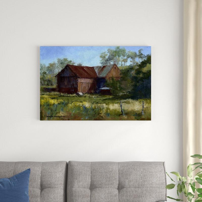 " Amish Country Barn " Painting Print, 24" H x 36" W x 1.25" D