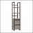 Narrow Bookcase, Brown finish