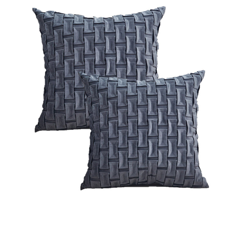  Throw Pillow, Dark Grey, No