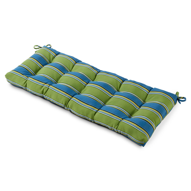 Shipton Outdoor Bench Seat Cushion, Cayman Stripe, 5", 51" W x 18" D