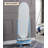 Modern Painted Arched-Panel Drawer Full-Length Mirror