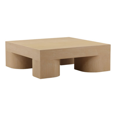 Table basse en bois Juna Mindi, brun foncé