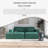 CORDUROY DOUBLE SOFA BED WITH 2 PILLOWS-957607151