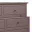 Commode large à 6 tiroirs Stav, style planche, en bois massif-100783667