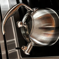 Viking Tea Kettle - Matte Black & Copper Stainless Steel – Cutlery and More