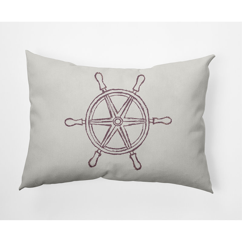Coussin Nantucket, Mauve ancien, 14 po x 20 po