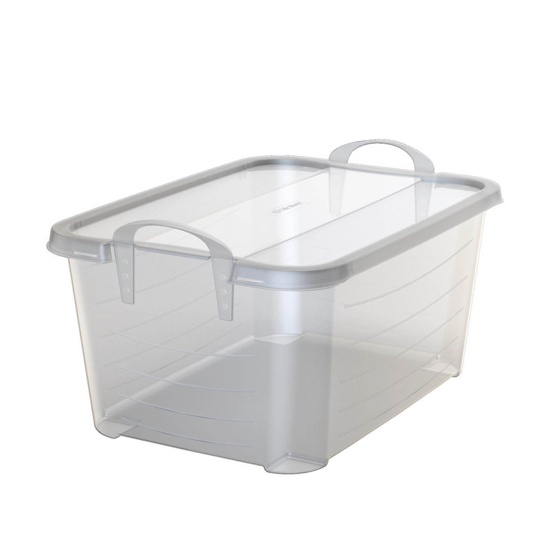 Life Story Clear Stackable Closet & Storage Box 34 Quart Containers, 16.9" H x 23.6" W x 12.3" D