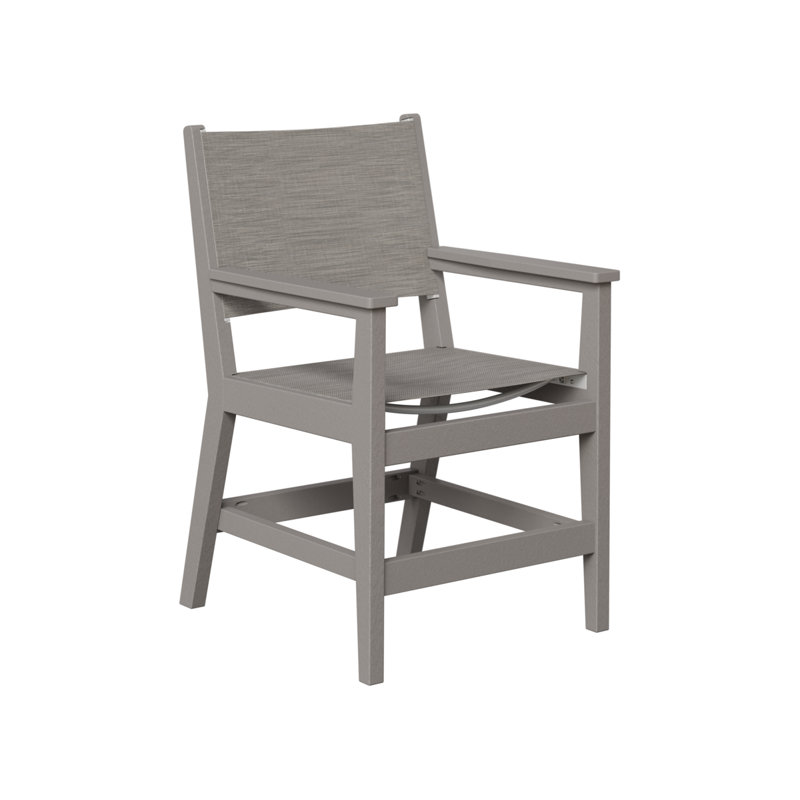 Chaise de salle à manger Vannucci, Mica perle, Gris clair régulier