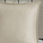 Édredon imprimé en jeté de coton avec imprimé - Taupe / rosé acrylique double / grand-116011273