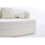 Canapé-lit 2 en 1 pliable, canapé-lit convertible pliable sans os de 70 pouces, 4 coussins pour le salon, blanc laiteux