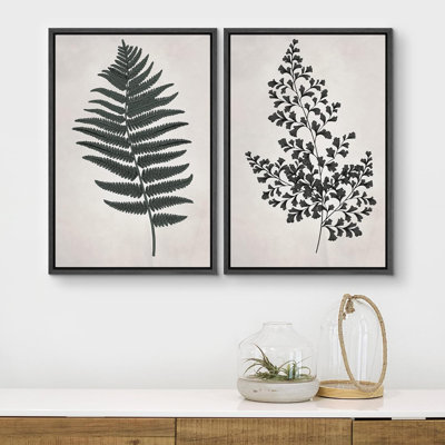 «Green Gradient Wave Landscape», 2 pièces