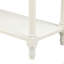 Console Daisy Series avec deux tiroirs et une tablette inférieure (blanc ivoire)