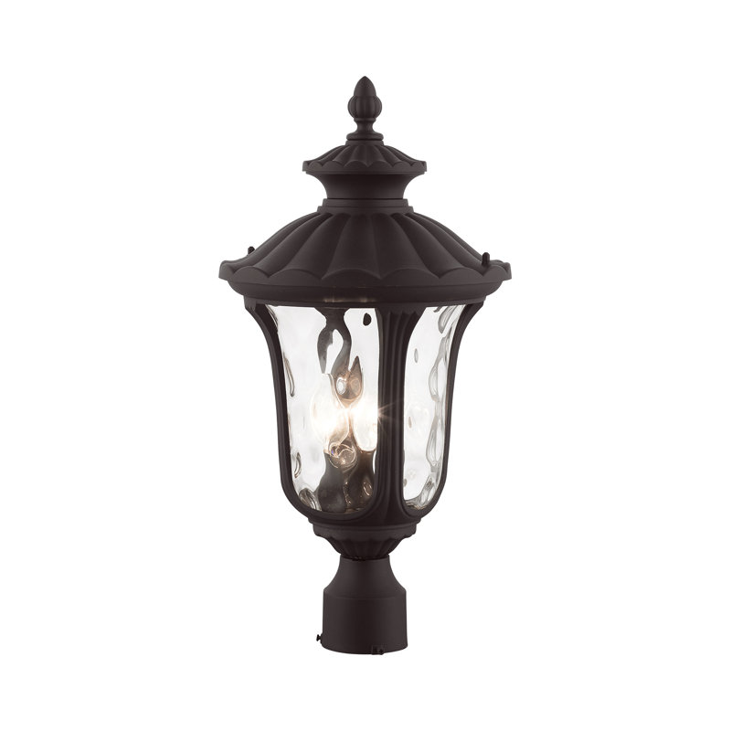Tête de lanterne câblée 1 lumière Arelene, H 22 po x l 11 po, Bronze