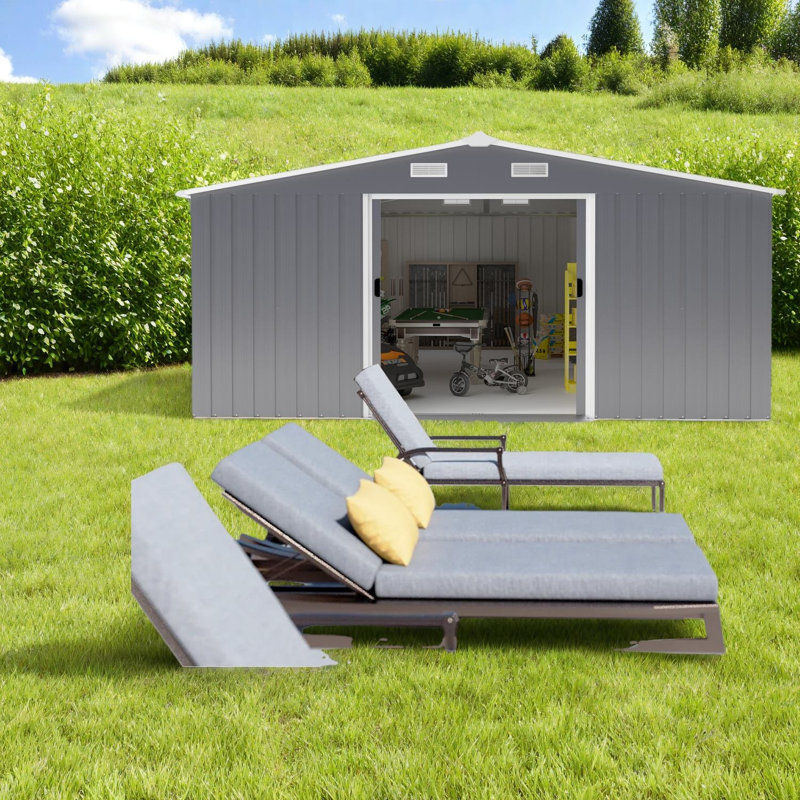 Remises en acier durable, conception moderne avec amplement d'espace de rangement