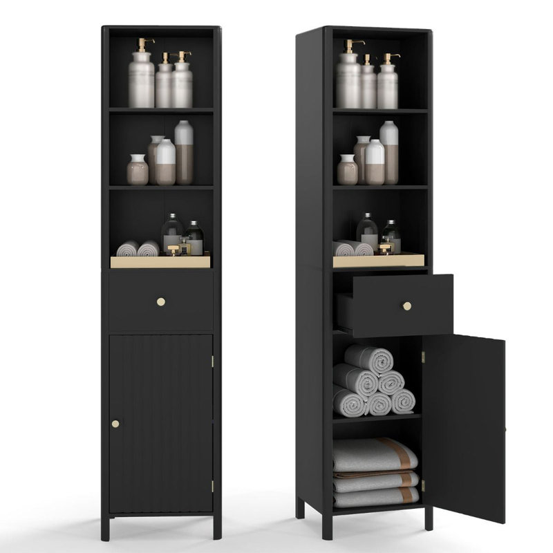 Bathroom Cabinet, Black