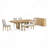 Morgan Dining 6pc Table, Chair and Bench Set