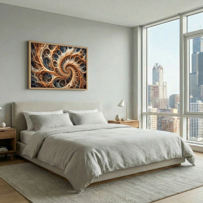 Ensemble de 1 toile murale d'art fractal