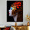Golden Butterfly Fashionista II - mode femme, art mural