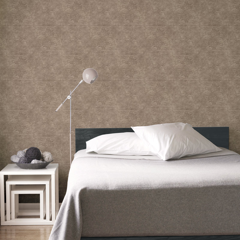 10m x 53cm Matte Wallpaper Roll, Brown