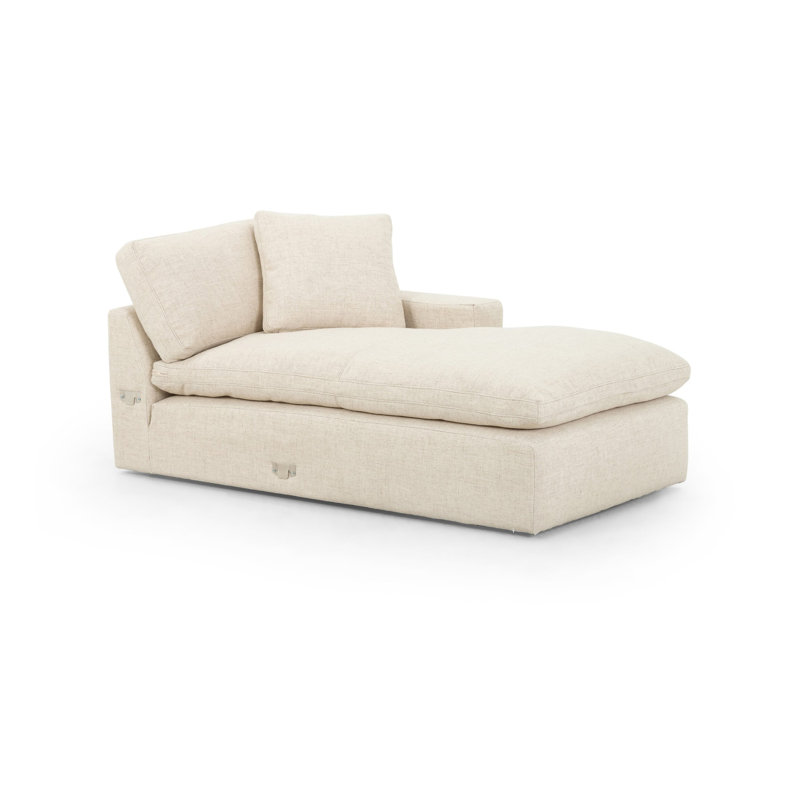 Plume RAF Chaise Piece-106"-Thames Cream