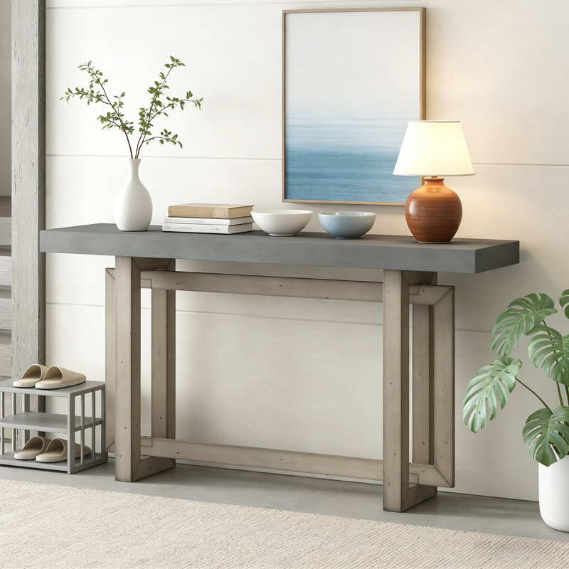 Console 59,1 po, Gris, Gris