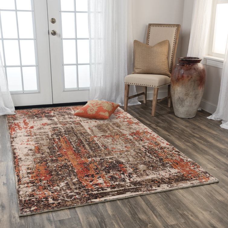 Tapis brun laine Byington