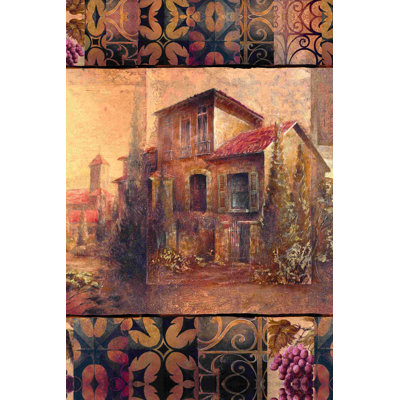 " Tuscan Village Montage " Painting Print