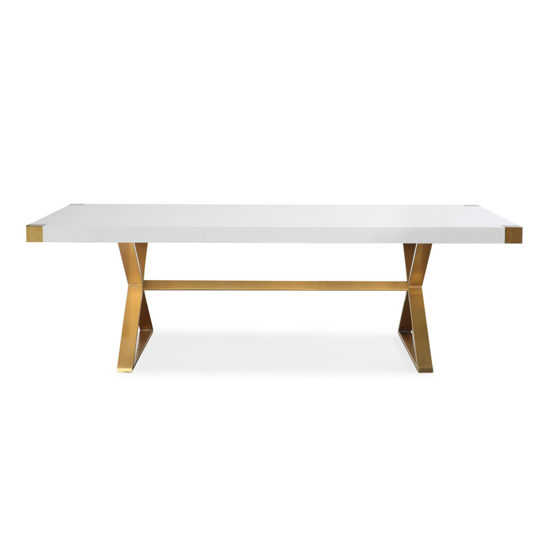 Ensemble repas pour 4 personnes Mylah, Vert/doré