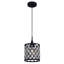 Luminaire suspendu cylindrique à 1 lumière avec accents de cristal Leavitt