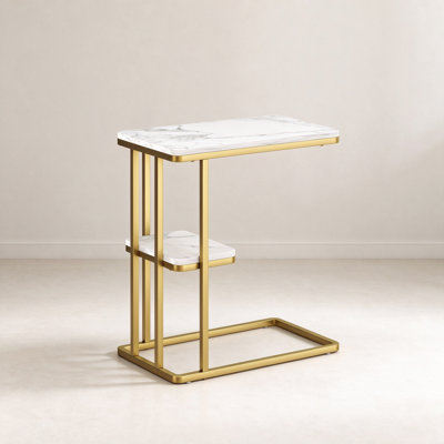 C Table and Frame Side Table