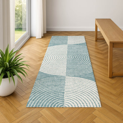 Premium Machine Washable Mayfield AMF2275 Geometric Rug