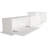 Modern White TV Unit with Wall-Mount Option, 71.0 x 17.7 x 11.6 inches | 100% Melamine Coated Particle Board, Thickness: 0.7 inches | Multiple Shelves for Storage & Organization, Stylish Design for Living Room & Entertainment Spaces-565275069