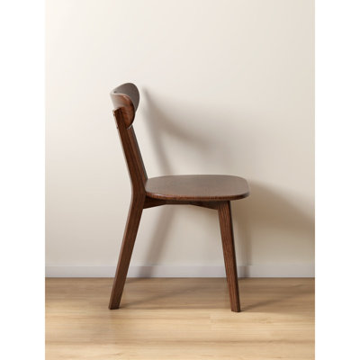 Chaise de salle à manger en chêne (ensemble de 6) - Chêne brun
